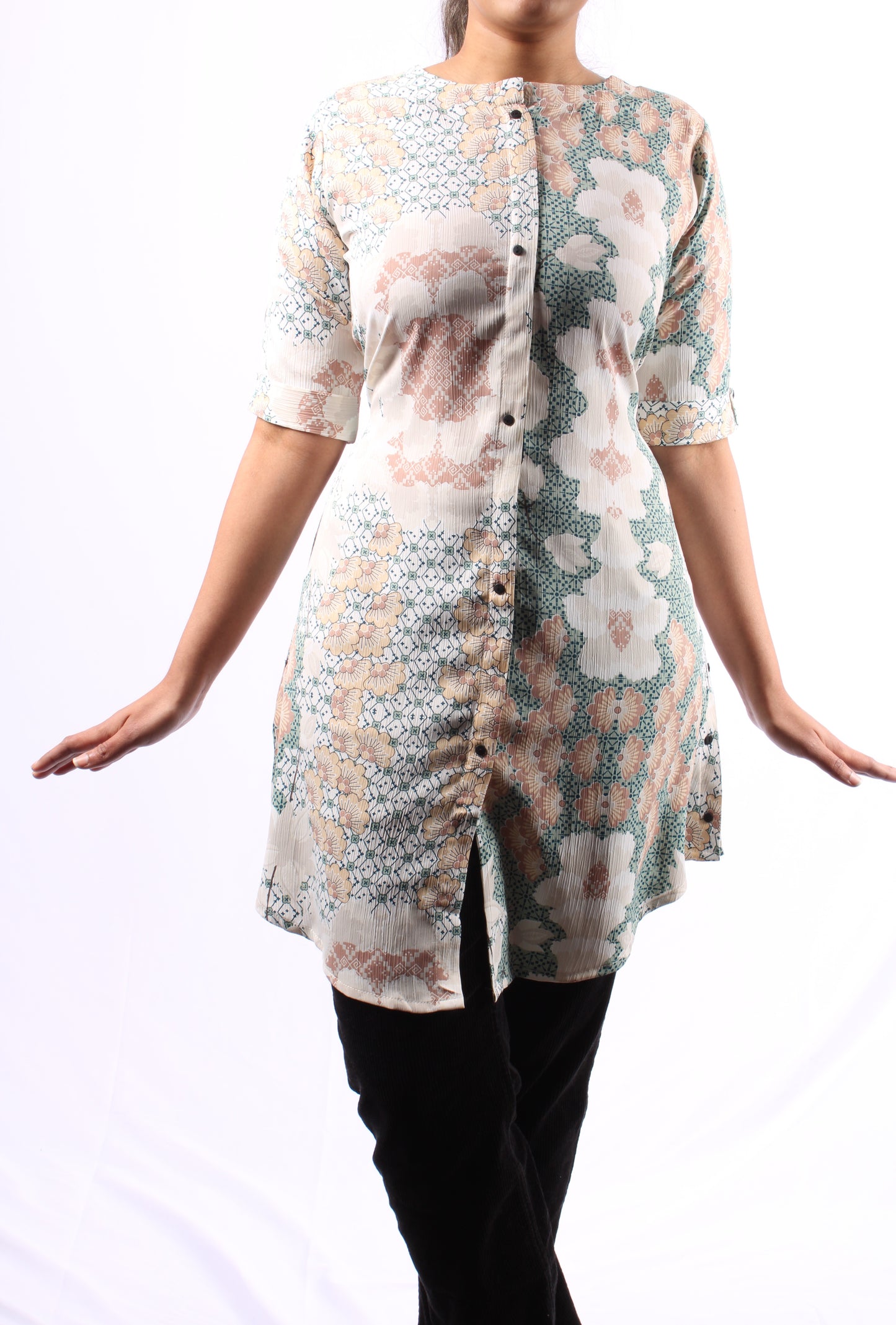 701 C - Kurti/Tunic - Floral print