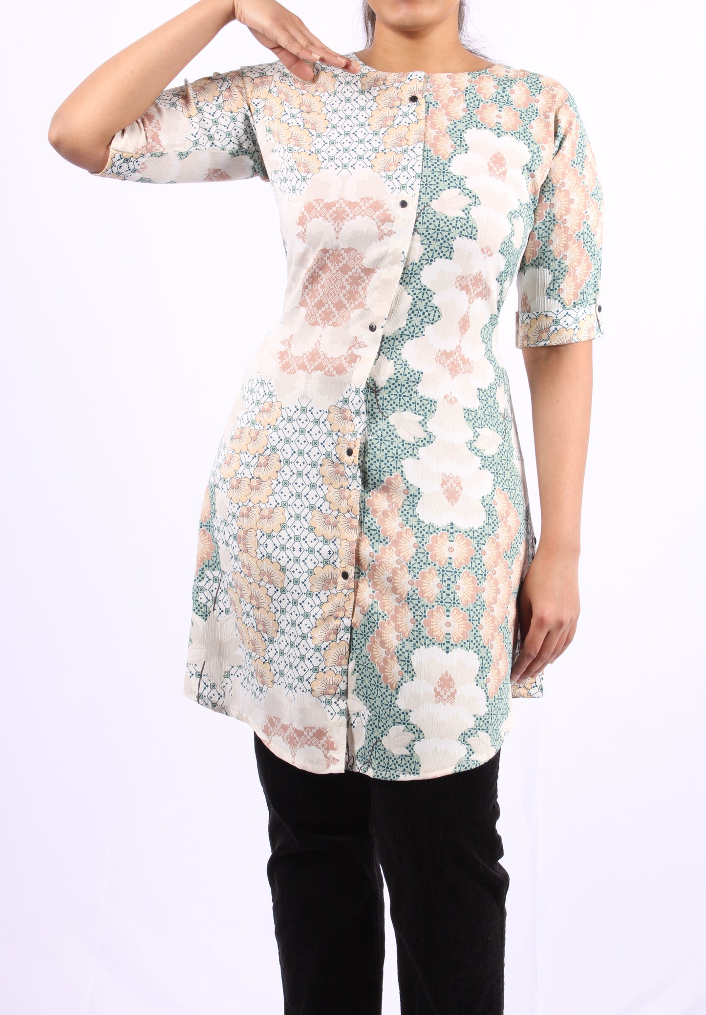 701 C - Kurti/Tunic - Floral print