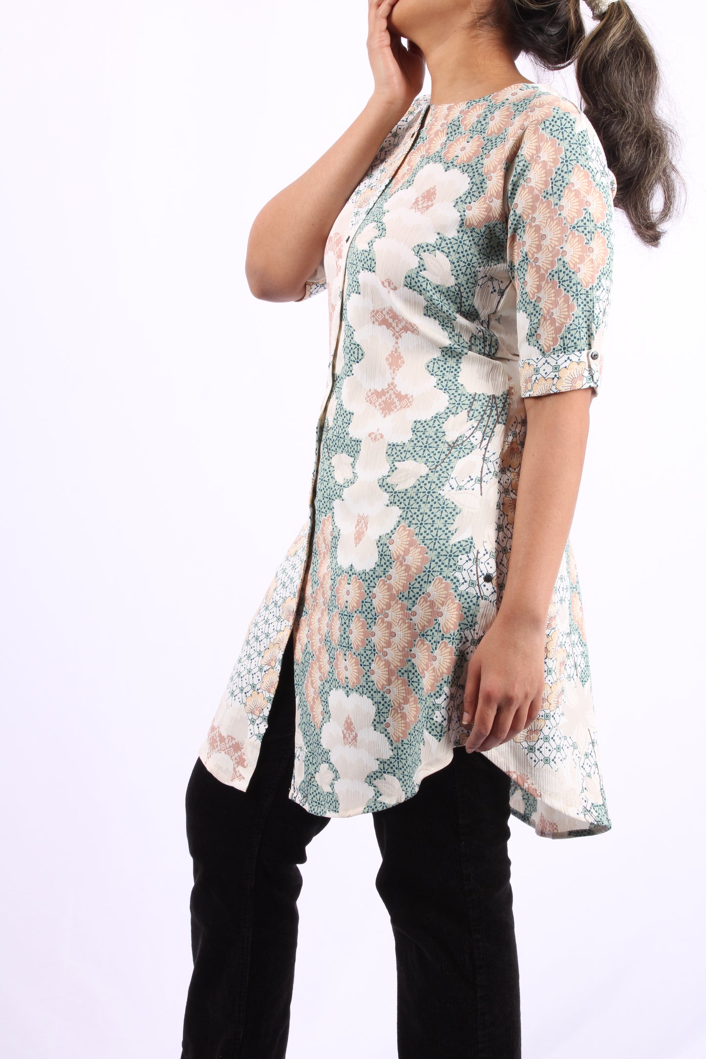 701 C - Kurti/Tunic - Floral print