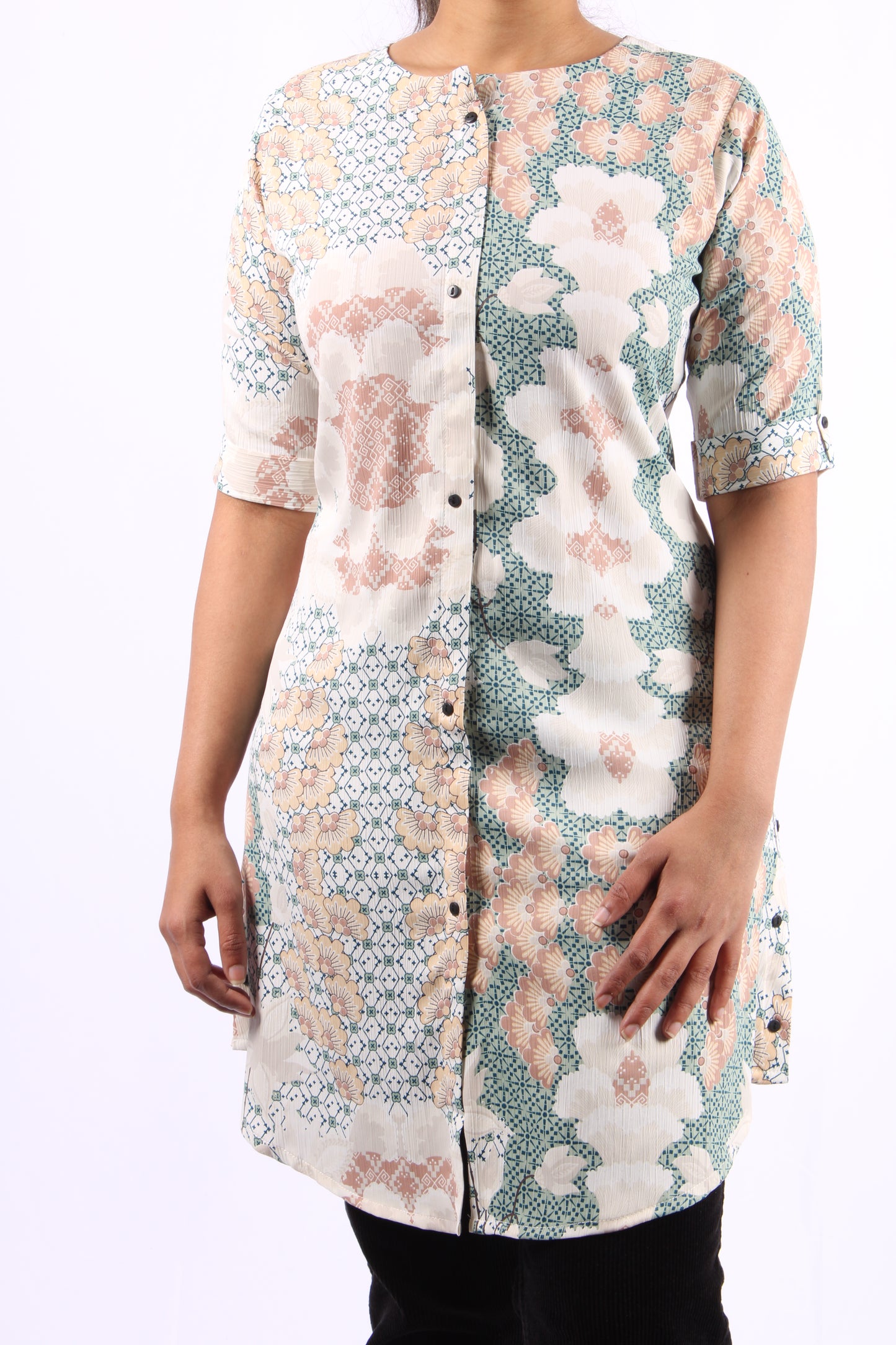 701 C - Kurti/Tunic - Floral print