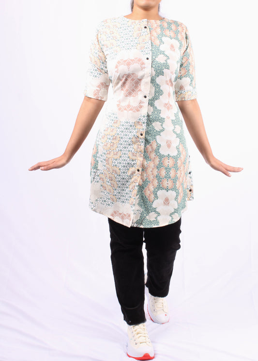 701 C - Kurti/Tunic - Floral print